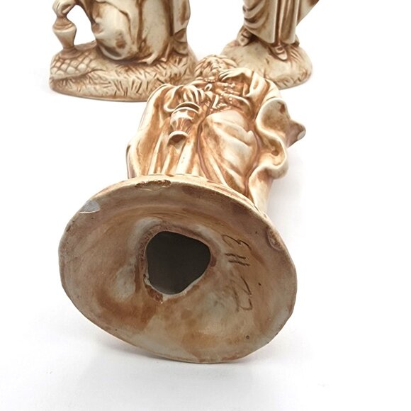 Vtg Atlantic Mold Co. Hand Painted Set of 3 Wise Men Replacements Nativity *Pics - Picture 10 of 10